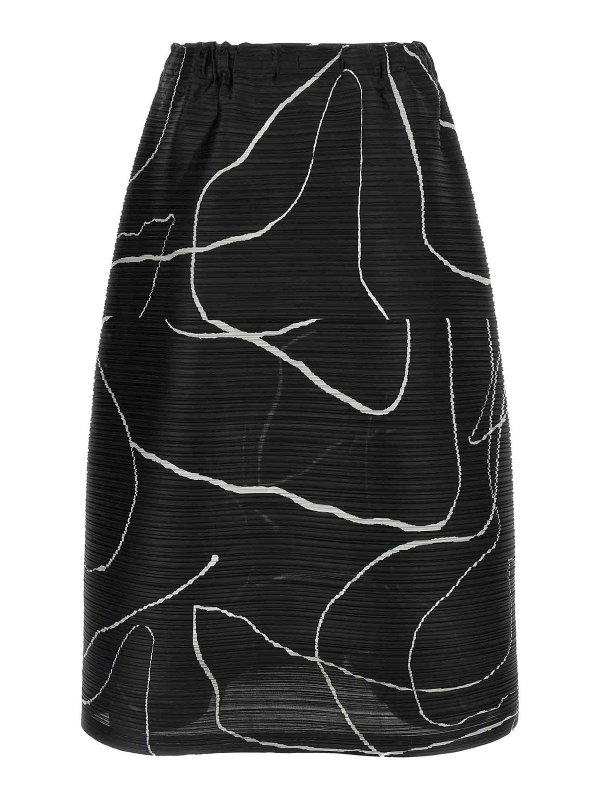 PLEATS PLEASE ISSEY MIYAKE: gonne al ginocchio  e longuette online - Gonna in pausa