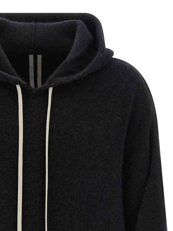 The Best Shops RICK OWENS: Sweatshirts & Sweaters - Hun Hoodie Sweater