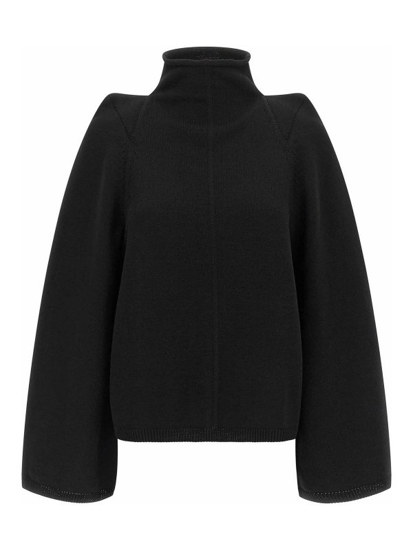 RICK OWENS: Suéteres con cuello pico - Suéter Cuello Redondo - Negro