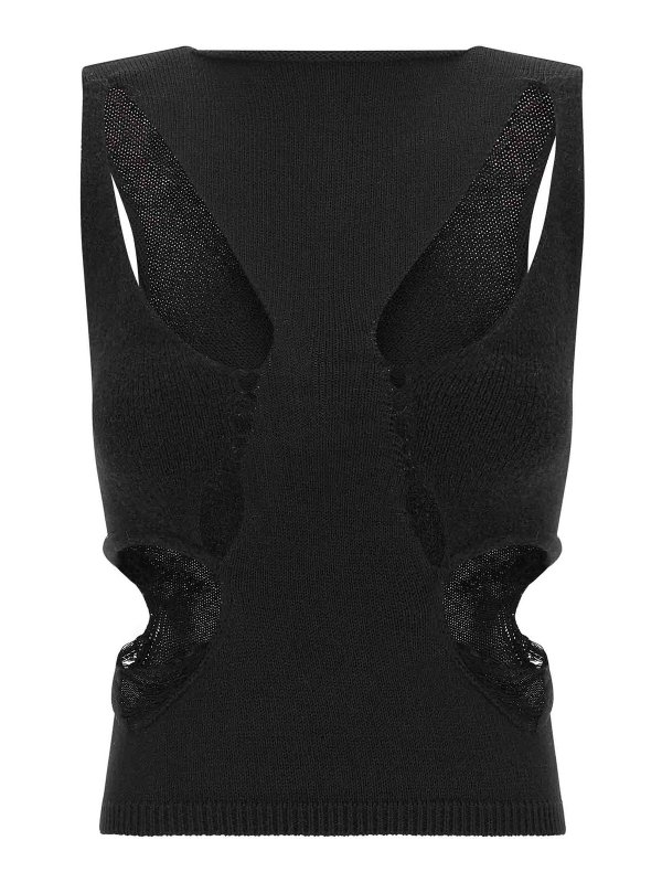 RICK OWENS: Tops y camisetas sin mangas - Top - Negro