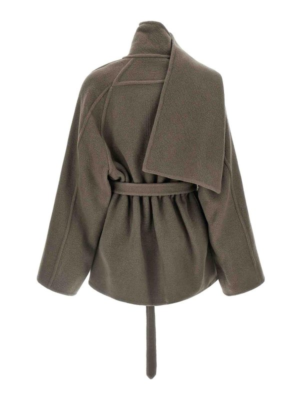 RICK OWENS: Cuellos altos y polos online - Suéter Con Cuello Alto - Gris