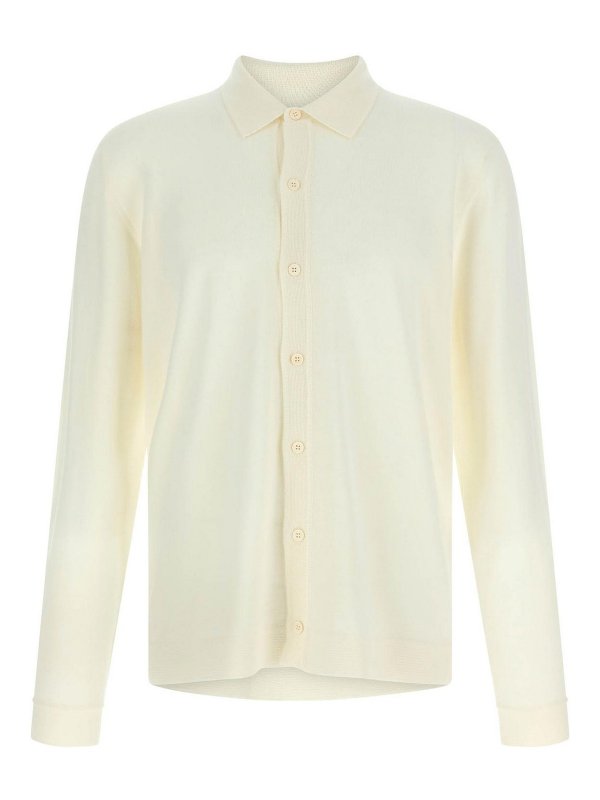 ROBERTO COLLINA: Cardigans - Cardigan - Beige