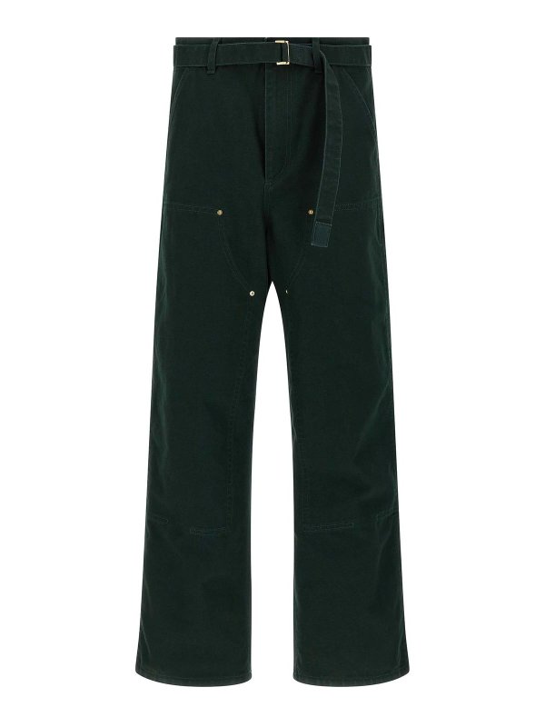 Sacai: casual trousers - X Carhartt Wip Capsule Pants