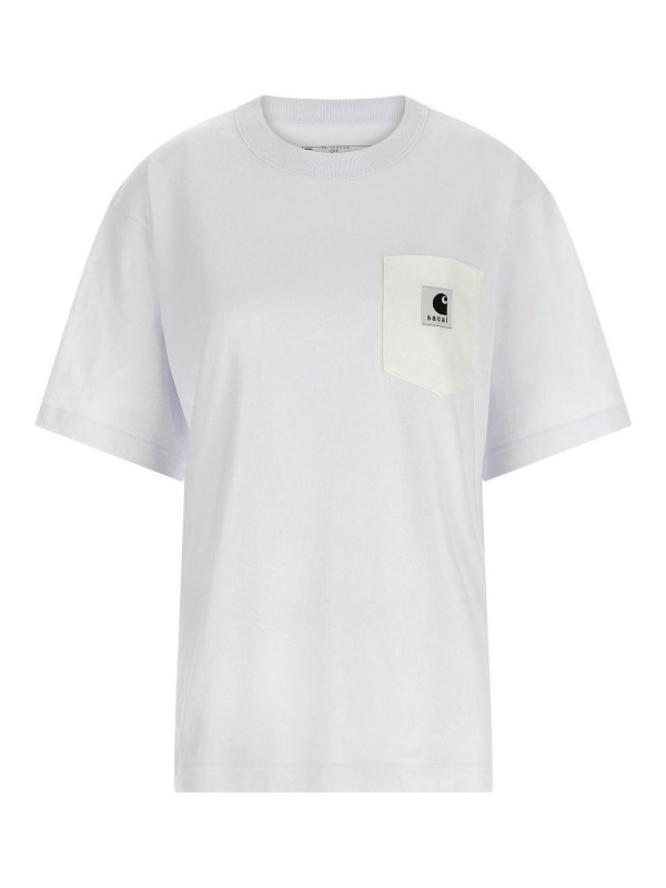 Sacai: Camisetas - Camiseta - Blanco