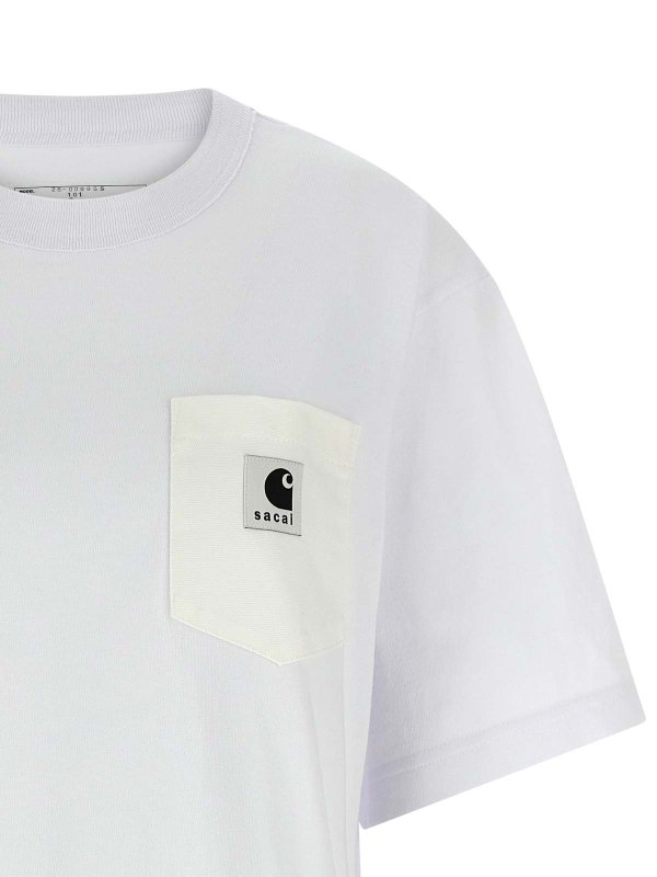 The Best Shops Sacai: Camisetas - Camiseta - Blanco