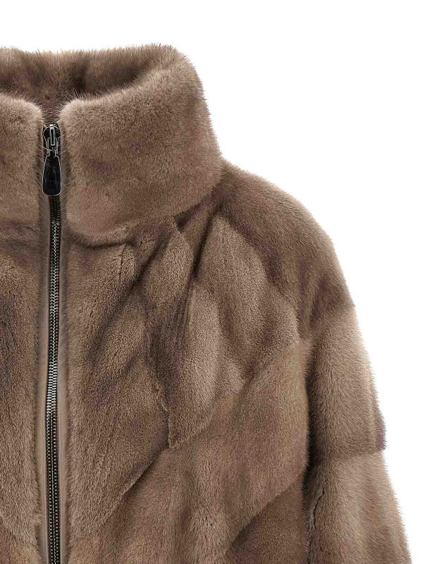The Best Shops SIMONETTA RAVIZZA: Pelz und Shearling - Pelz - Grau