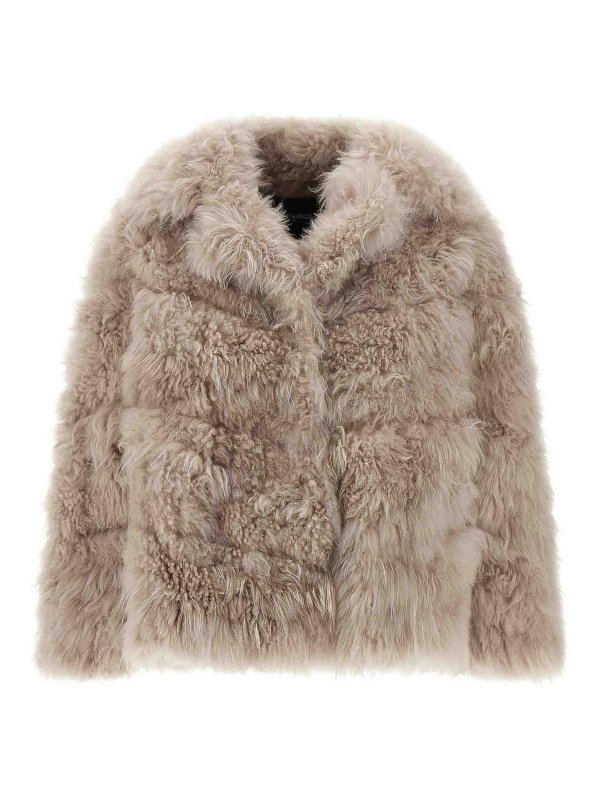 SIMONETTA RAVIZZA: Suéteres con cuello pico - Suéter Cuello Redondo - Beis