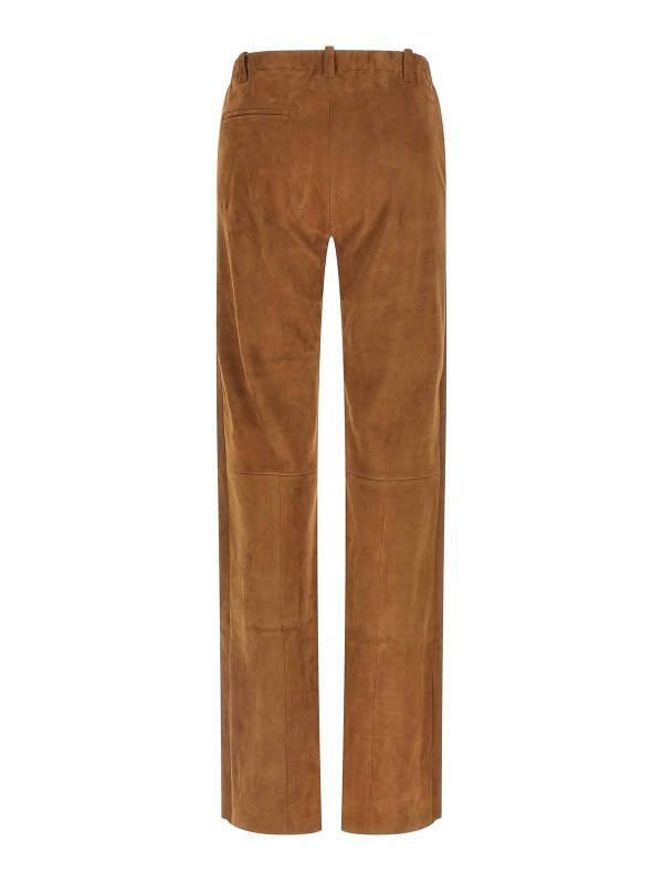 STOULS: レザートラウザー online - レザーパンツ - ブラウン