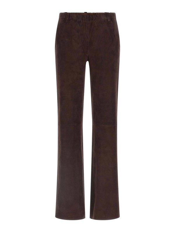 STOULS: Pantalons en cuir - Pantalons En Cuir - Marron