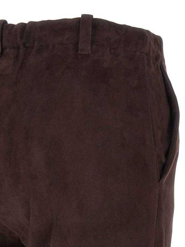 Pantalons En Cuir - Marron shop online: STOULS