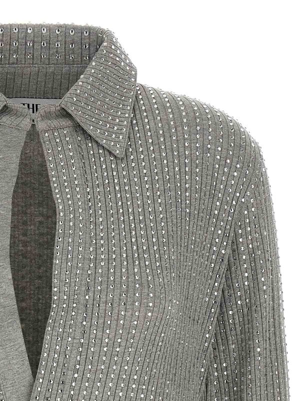 The Best Shops The Attico: flared jeans - Rhinestone Dress