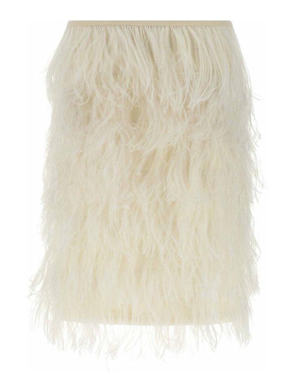 The Attico: Jupes midi et au genou - Jupe Midi - Blanc