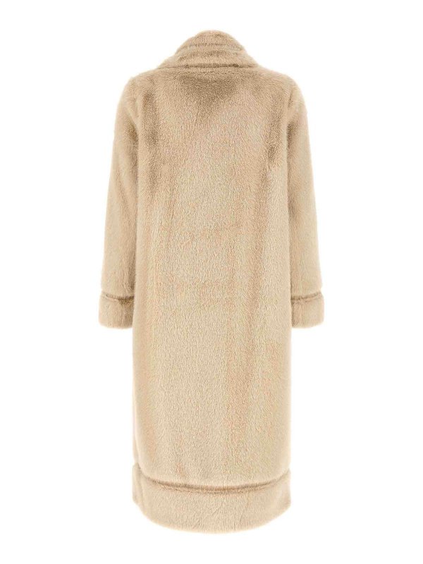 TWINSET: Abrigos de borreguito y piel  online - Abrigo De Piel - Beis