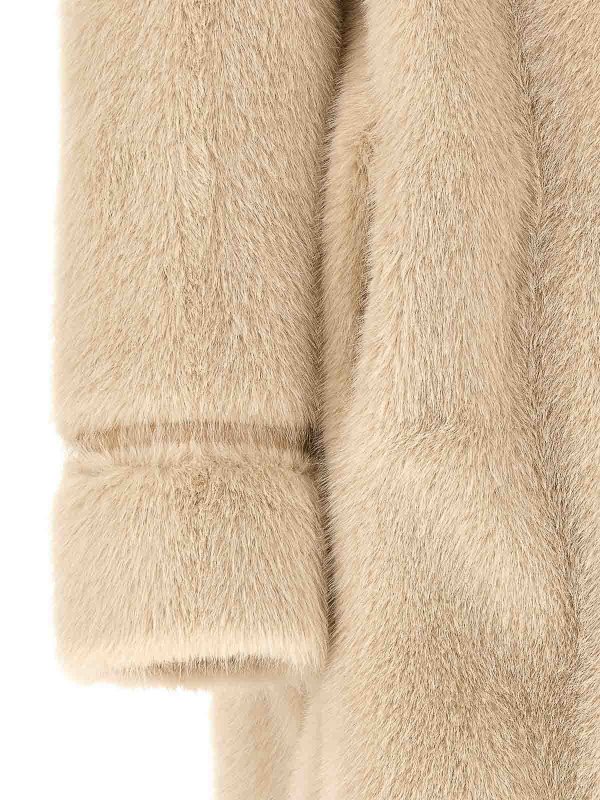 Abrigo De Piel - Beis shop online: TWINSET