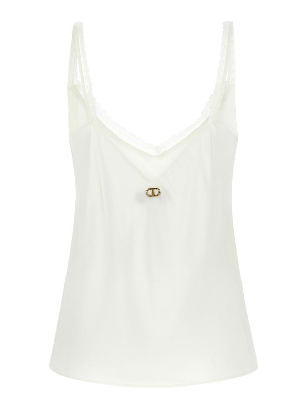 TWINSET: Top e canotte online - Parte superiore in seta