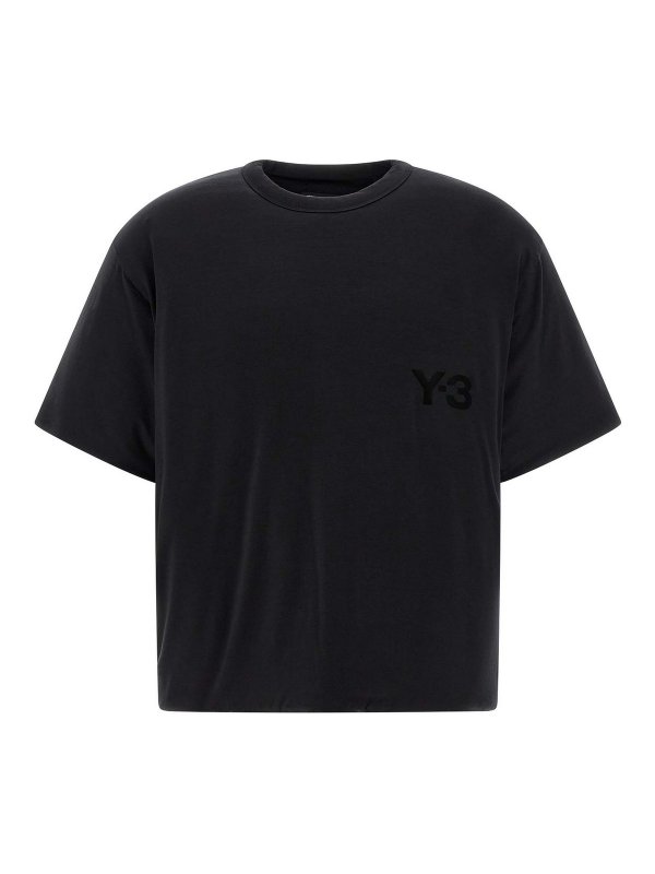 Y-3: t-shirt - Maglietta imbottita