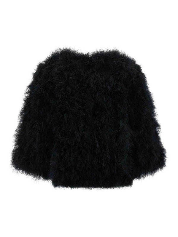 YVES SALOMON: Abrigos de borreguito y piel  online - Abrigo De Piel - Negro