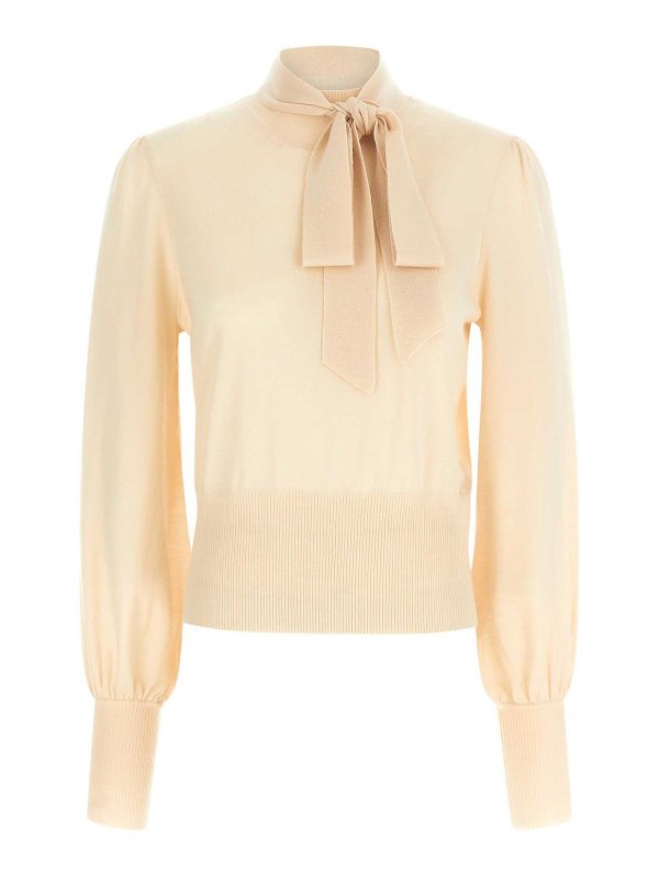 ZIMMERMANN: Pull col rond - Pull Col Rond - Beige