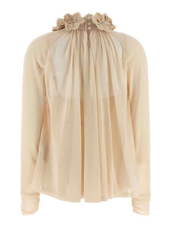 ZIMMERMANN: Tops & Tank tops online - Hypnotic Crochet Trim Top