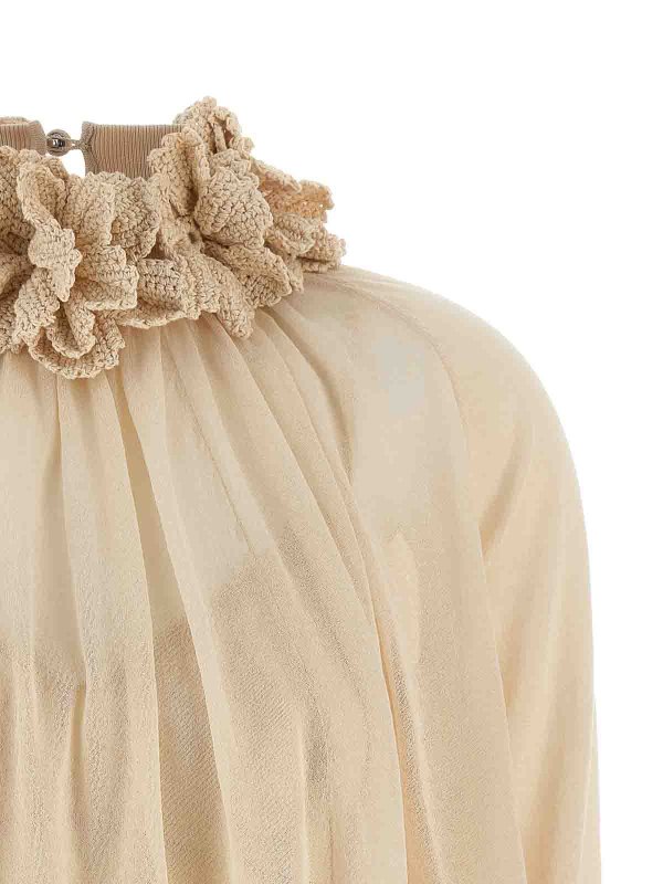 The Best Shops ZIMMERMANN: Tops & Tank tops - Hypnotic Crochet Trim Top