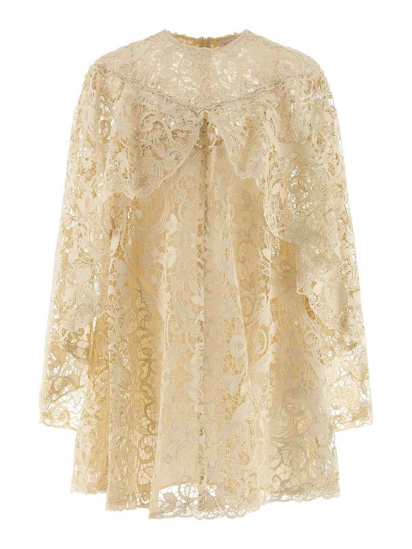 ZIMMERMANN: cocktail dresses - Memento Bird Lace Mini Dress
