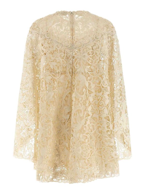 ZIMMERMANN: cocktail dresses online - Memento Bird Lace Mini Dress
