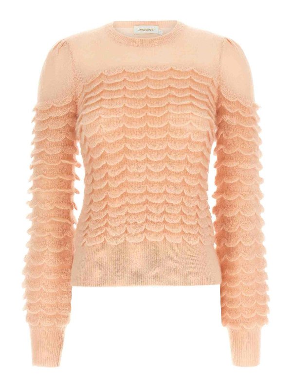 ZIMMERMANN: crew necks - Hypnotic Scallop Sweater