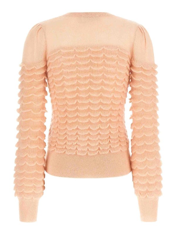 ZIMMERMANN: crew necks online - Hypnotic Scallop Sweater