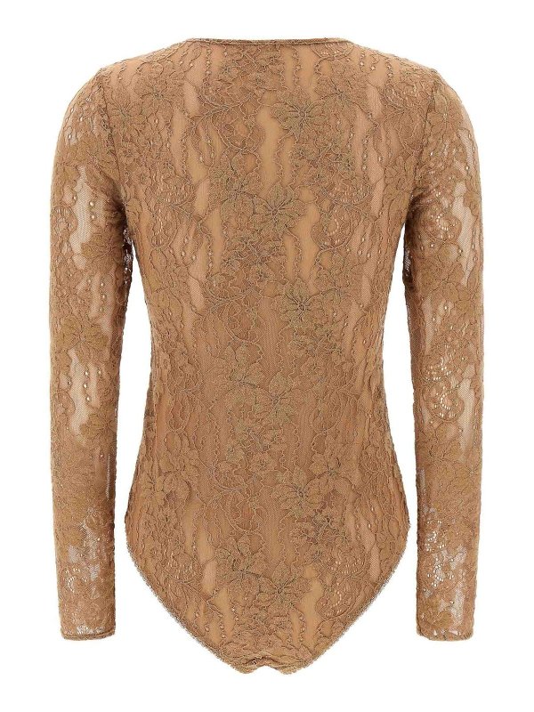 ZIMMERMANN: crew necks online - Lace Bodysuit