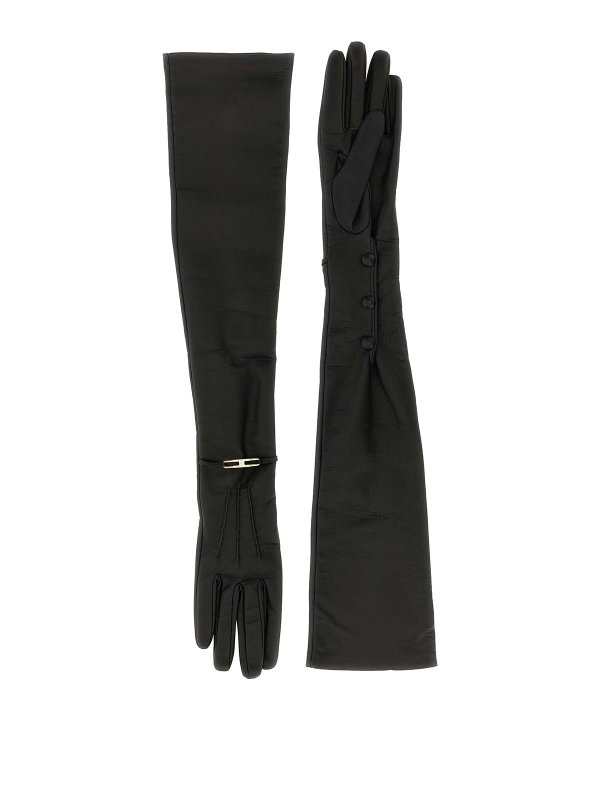 ELISABETTA FRANCHI: 手袋 - 手袋 - 黒