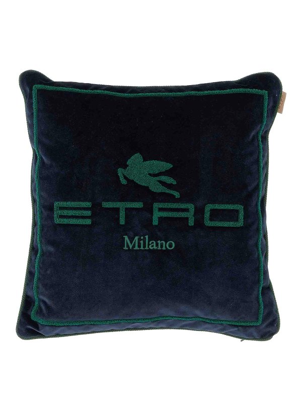 ETRO: homeware - Spunga Logo Cushion