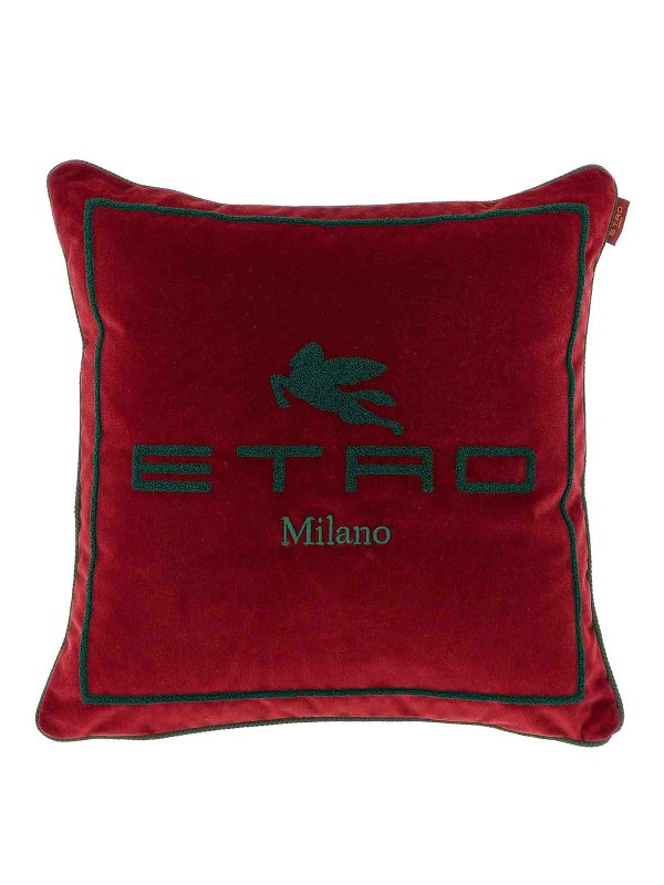 ETRO: homeware - Spunga Logo Cushion