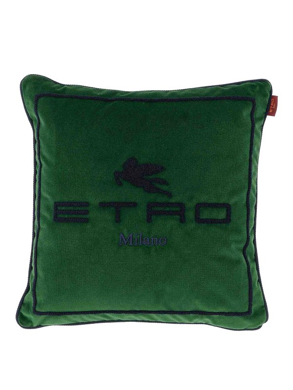 ETRO: Heim - Kissen - Grün