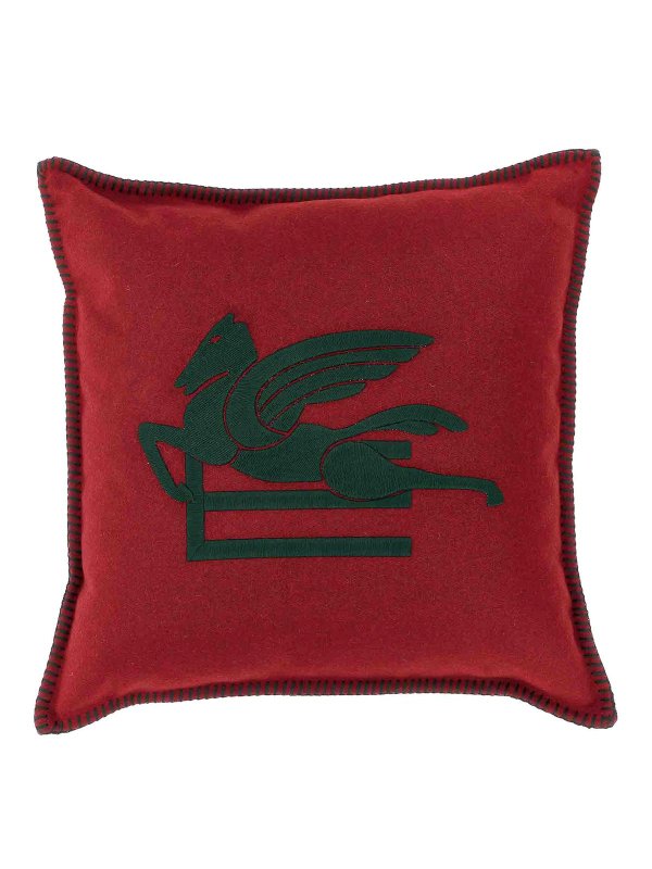 ETRO: Heim - Kissen - Dunkelrot