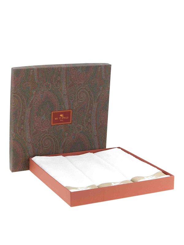 ETRO: ブランケット＆毛布 - スロー/ブランケット - 白