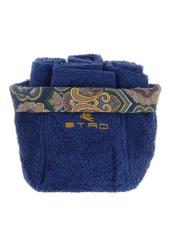 ETRO: blankets & throws - Set Of 4 Washbasins +  Basket