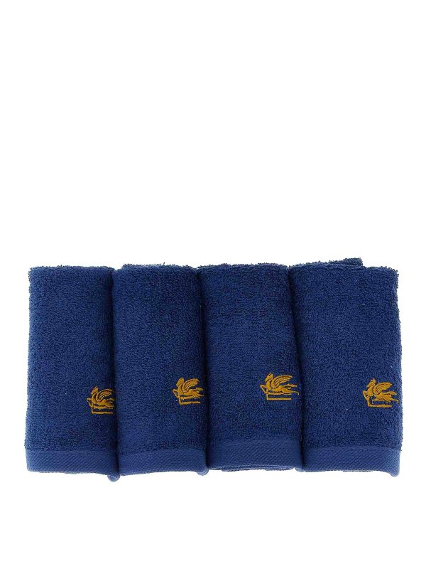 ETRO: blankets & throws online - Set Of 4 Washbasins +  Basket