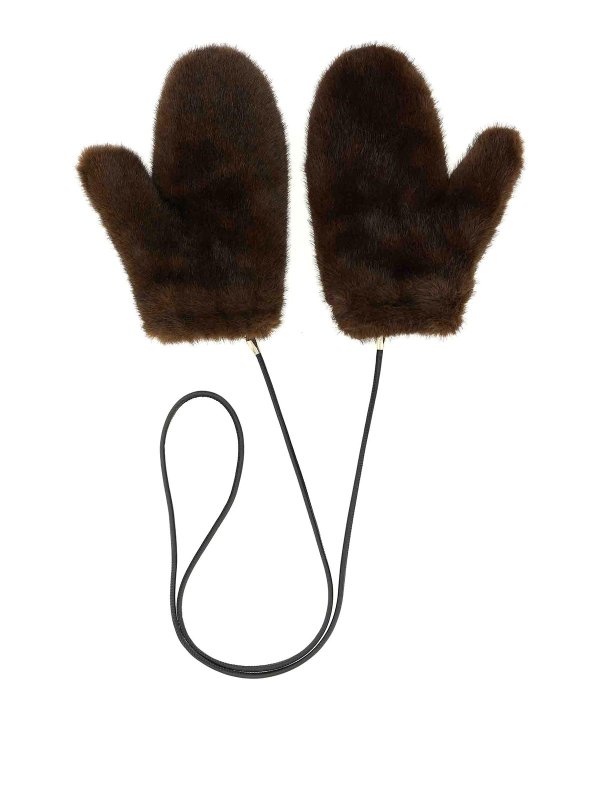 LOU ANDREA: Guantes - Guantes - Marrón