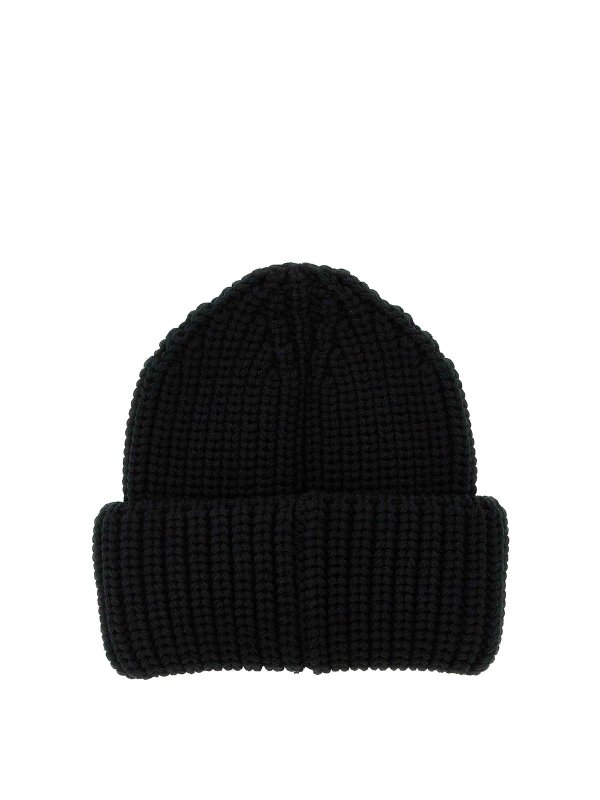 MONCLER: berretti online - Berretto con toppa con logo