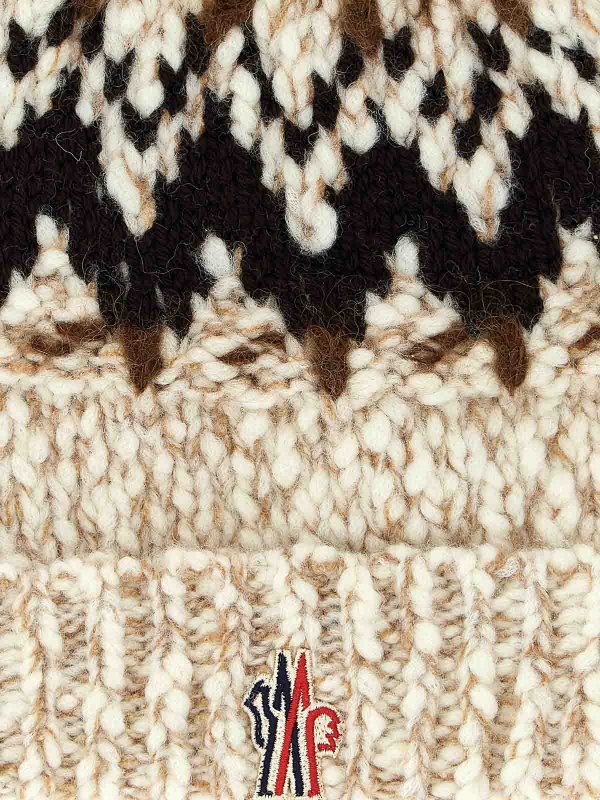 The Best Shops MONCLER: ニットキャップ - ビーニー帽 - マルチカラー