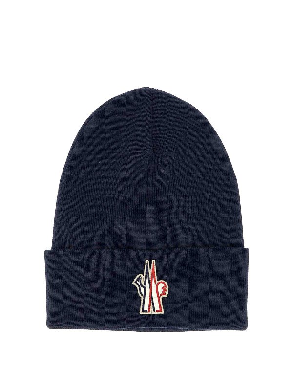 MONCLER: Gorros - Gorro - Azul