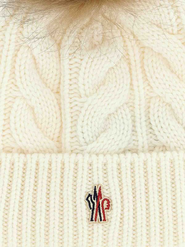 The Best Shops MONCLER: hats & caps - Pompon Braided Cap