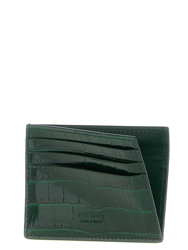 The Best Shops TOM FORD: wallets & purses - Crocodile Leather Card Holder