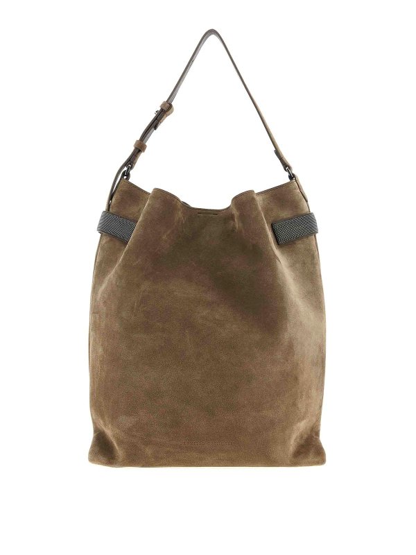 BRUNELLO CUCINELLI: Bolsos de hombro - Bolsa De Hombro - Marrón