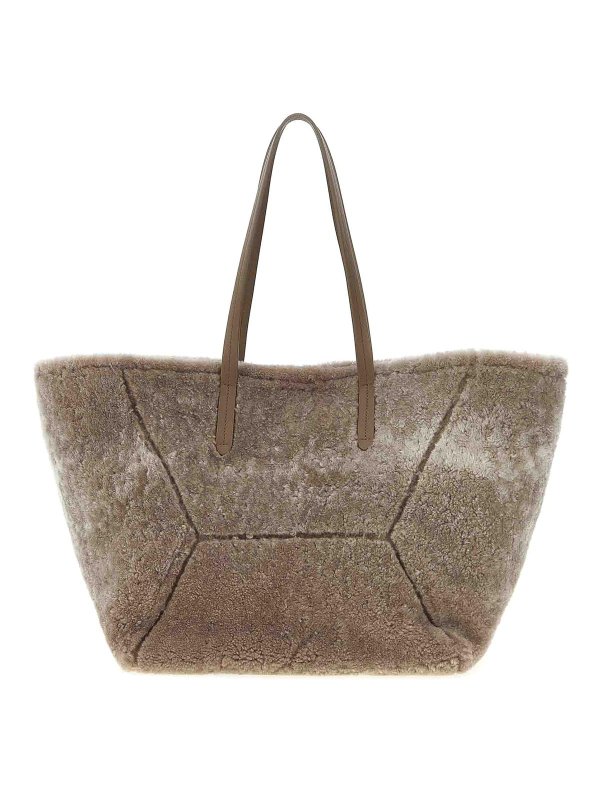 BRUNELLO CUCINELLI: Bolsos de hombro - Bolsa De Hombro - Gris