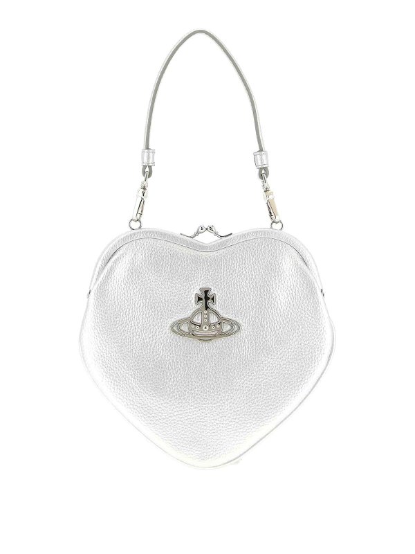 VIVIENNE WESTWOOD: totes bags - Belle Heart Frame Purse Handbag