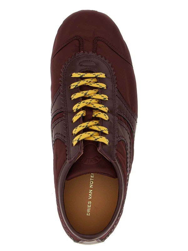 Baskets - Rouge Brun shop online: DRIES VAN NOTEN