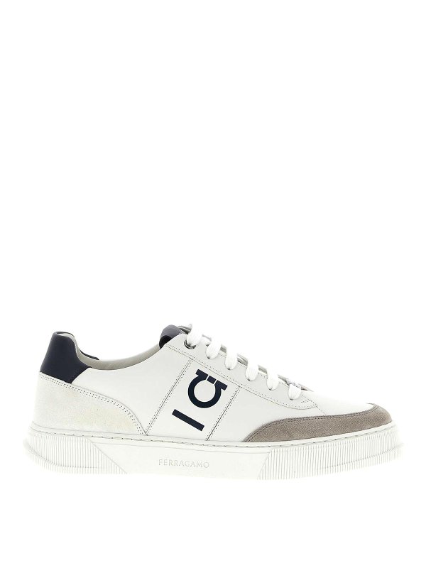 SALVATORE FERRAGAMO: Chaussures de sport - Baskets - Blanc
