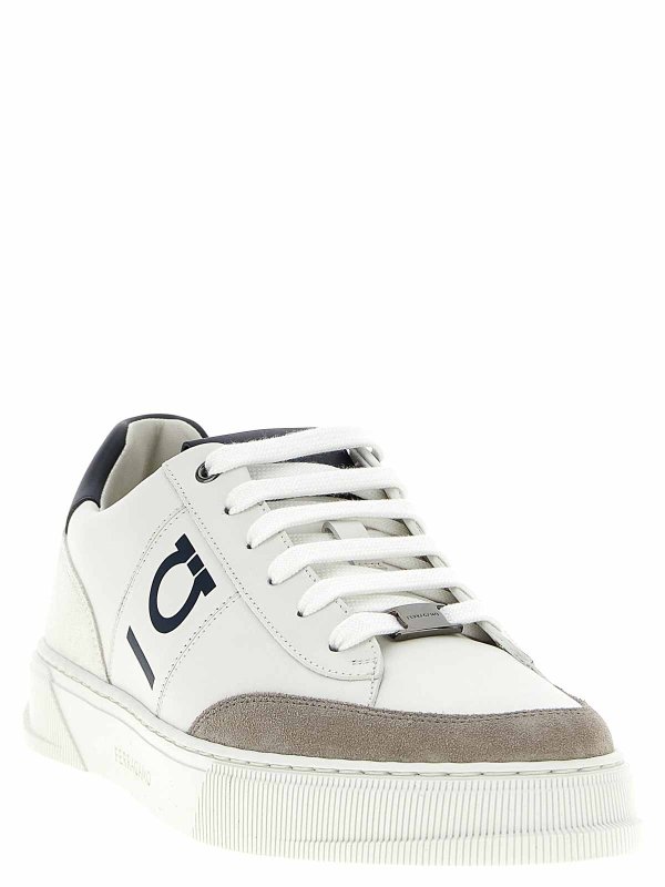 SALVATORE FERRAGAMO: Chaussures de sport online - Baskets - Blanc