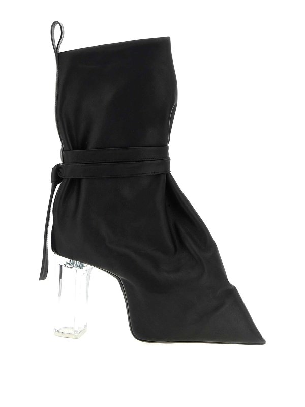 RICK OWENS: ankle boots - Tied Taco Kiss Ankle Boots